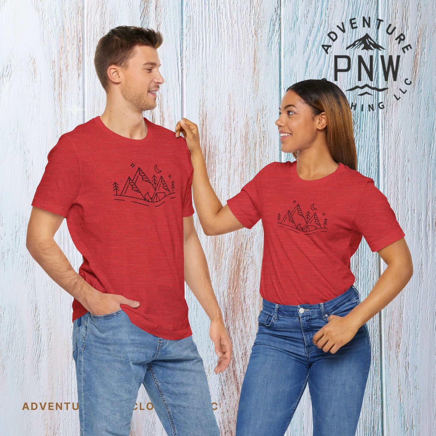 Mountain Adventure PNW T-Shirt Pacific Northwest Inspired Comfort and Style