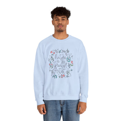 Adventure Nature’s Art Sweatshirt – Floral Valentine Gift