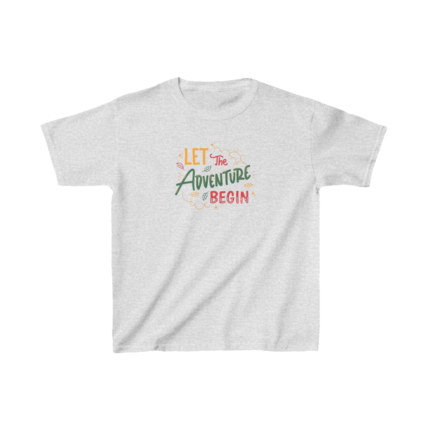 Lets the ADVENTURE Begins with CHRISTMASS Vibes Kids Heavy Cotton™ Tee| Christmas Adventure Outfit