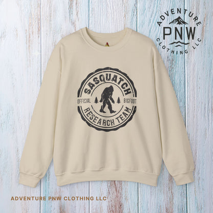 Sasquatch Bigfoot Research Team Crewneck Sweatshirt - Funny Sasquatch Apparel, Unisex Sweatshirt, Cryptid Gift, Sasquatch Lover Gift,