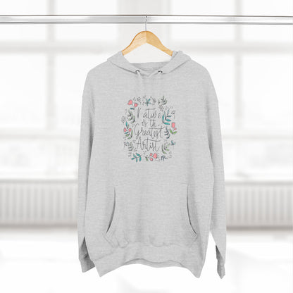 Nature is Great Artist Hoodie - Floral Graphic Botanical Garden Lover Gift, Romantic Nature Print Apparel, Spring Blossoms Top, Unisex