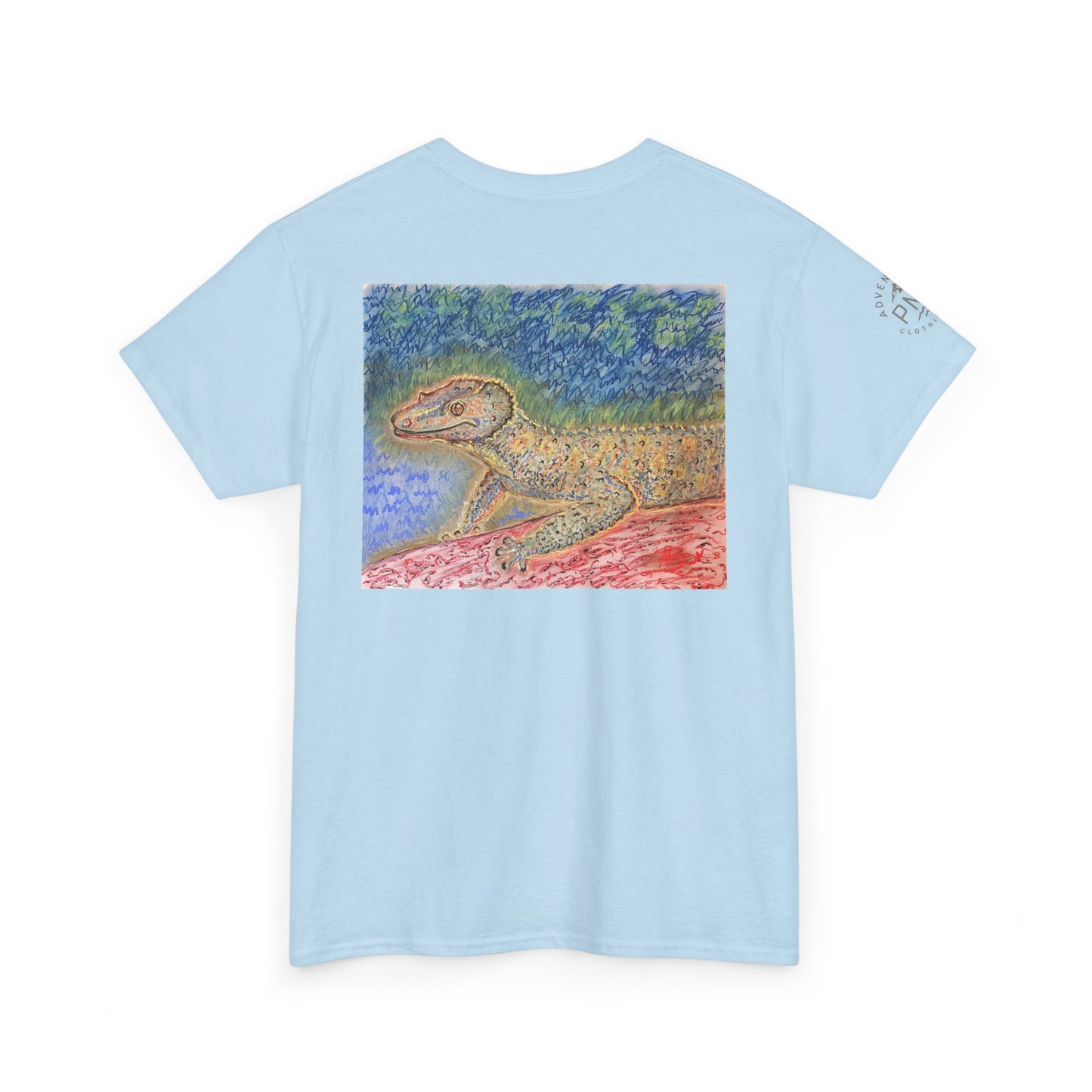 "Gecko" - oil pastel