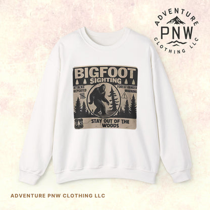 Bigfoot Retro Sweatshirt –Adventure Funny Sasquatch Crewneck