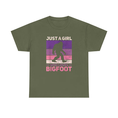 Bigfoot Valentine Shirt, Funny Tee, Unisex Heavy Cotton Tee, Bigfoot Love T-shirt, Valentines Day Gift For Him, Bigfoot Lover Gift,