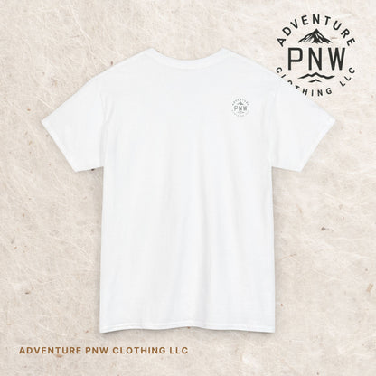 Mountain Compass Pattern Unisex Tee, Adventure Lover Hiking Tshirt, Traveler Gift Shirt, Nature Outdoor Top