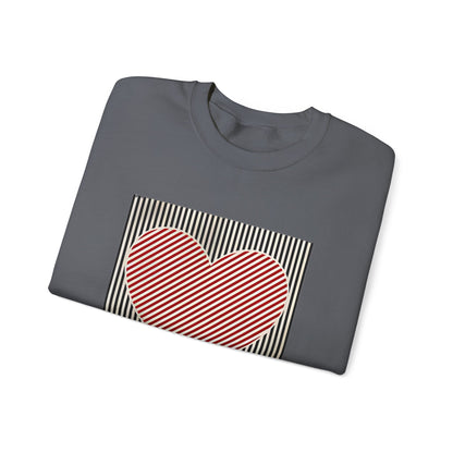 Retro Heart Valentine Sweatshirt –Adventure Gift for Her