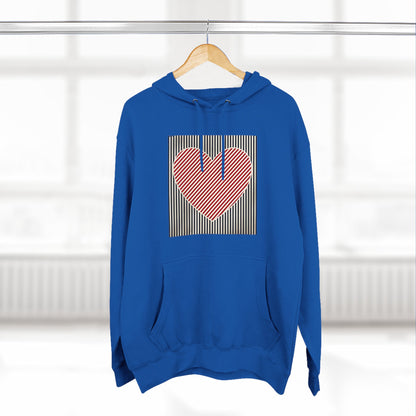 Retro Valentines Heart Hoodie, Cute Love Sweatshirt, Womens Valentines Hoodie, Teacher Mom Heart Hoodie, Vintage Three-Panel Fleece