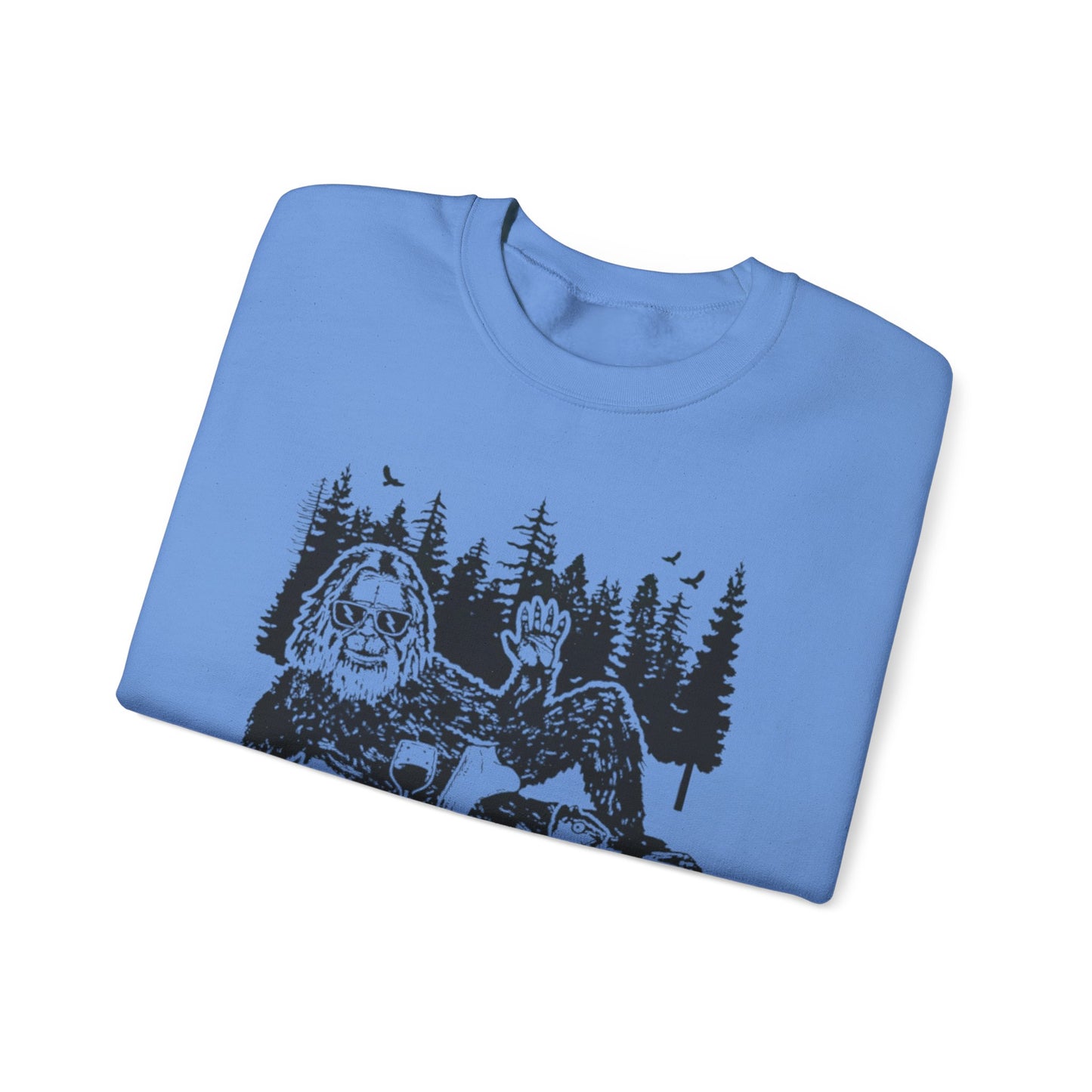 Funny Bigfoot Sasquatch Sweatshirt –Adventure Unisex Crewneck