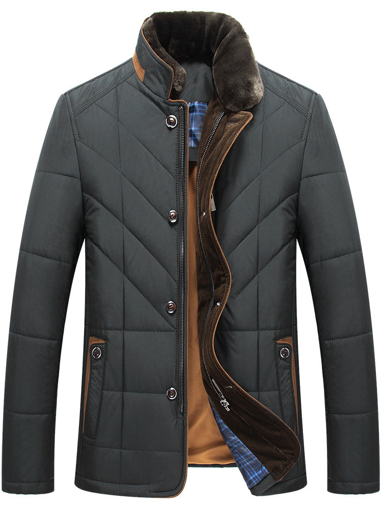 Padded Jacket | Stylish Winter Clothes | Thickened Stand-Up Collar