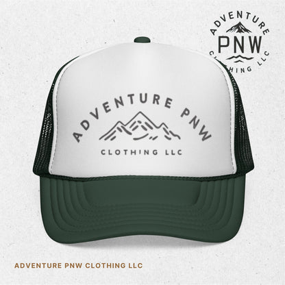 Trucker Caps with Adventure PNW Mountain | Durable Polyester & Nylon Mesh Hats