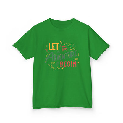 Adventure Begins Christmas Kids Tee – Holiday Outfit
