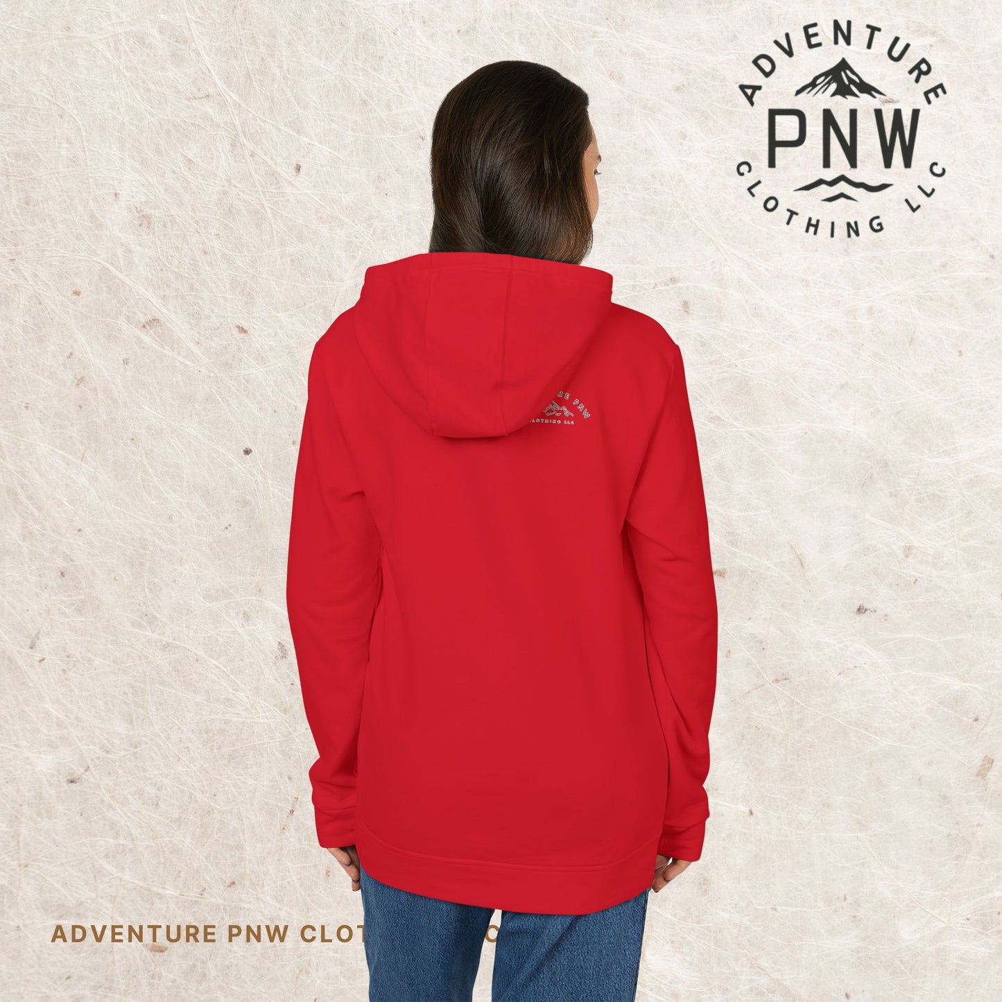 Adidas® Eco-Friendly Unisex Fleece Hoodie - Personalized Comfort and Style Adventure Mountains