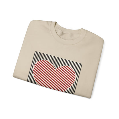 Retro Heart Valentine Sweatshirt –Adventure Gift for Her