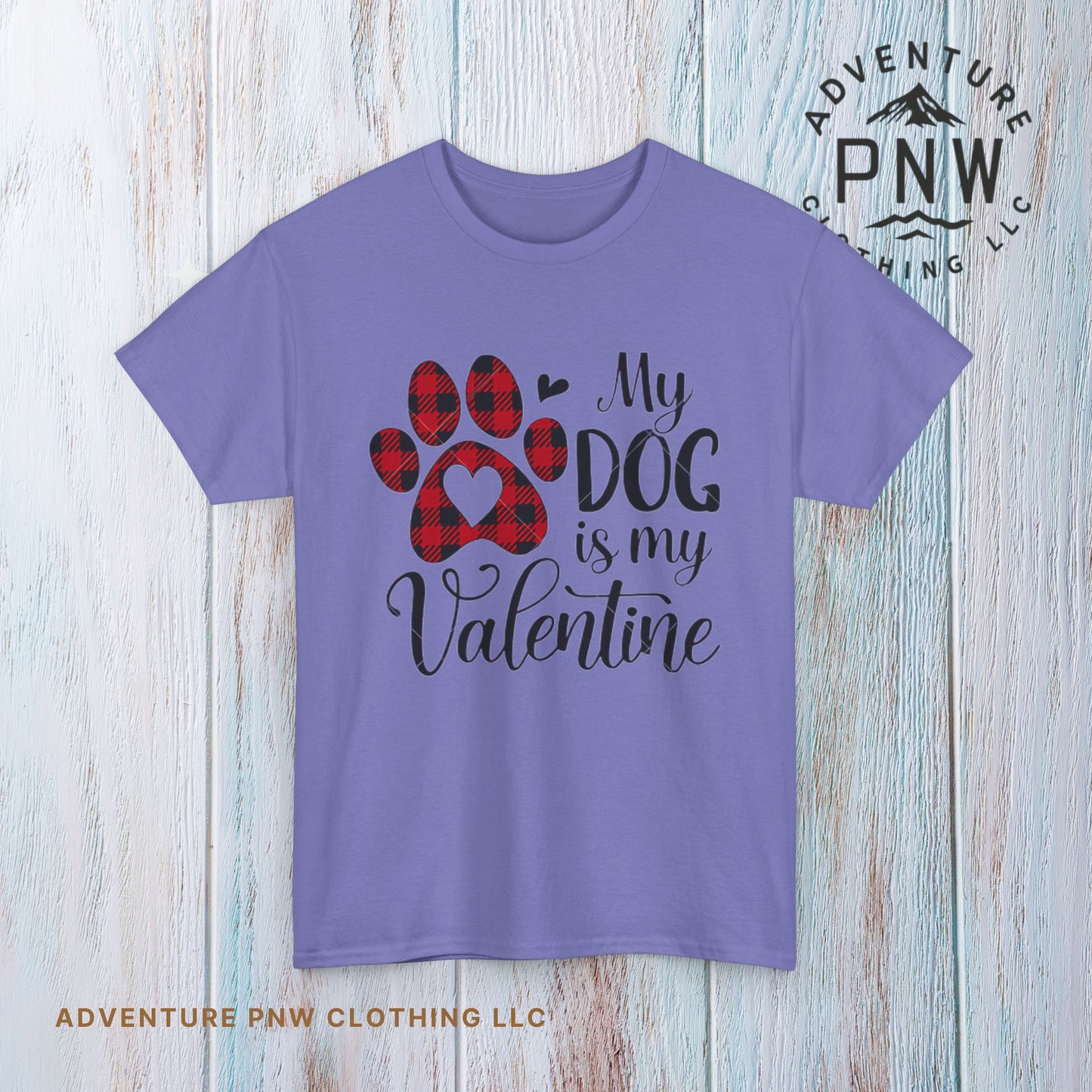 Valentine's Day Dog Lover Tee, Unisex Valentine's Day T-shirt, My Dog is My Valentine Shirt, Valentine's Day Gift, Heart Dog Tee, Love Tee