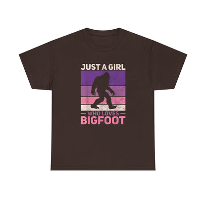 Bigfoot Valentine Shirt, Funny Tee, Unisex Heavy Cotton Tee, Bigfoot Love T-shirt, Valentines Day Gift For Him, Bigfoot Lover Gift,