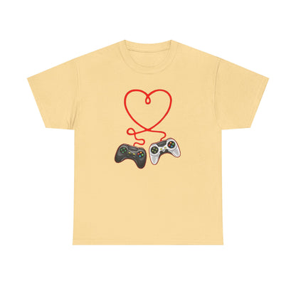Video Gamer Valentines Day T-Shirt, Gamer Heart Tee, Valentines Gift for Him or Her, Unisex Gaming Shirt, Controller Love  Unisex Shirt