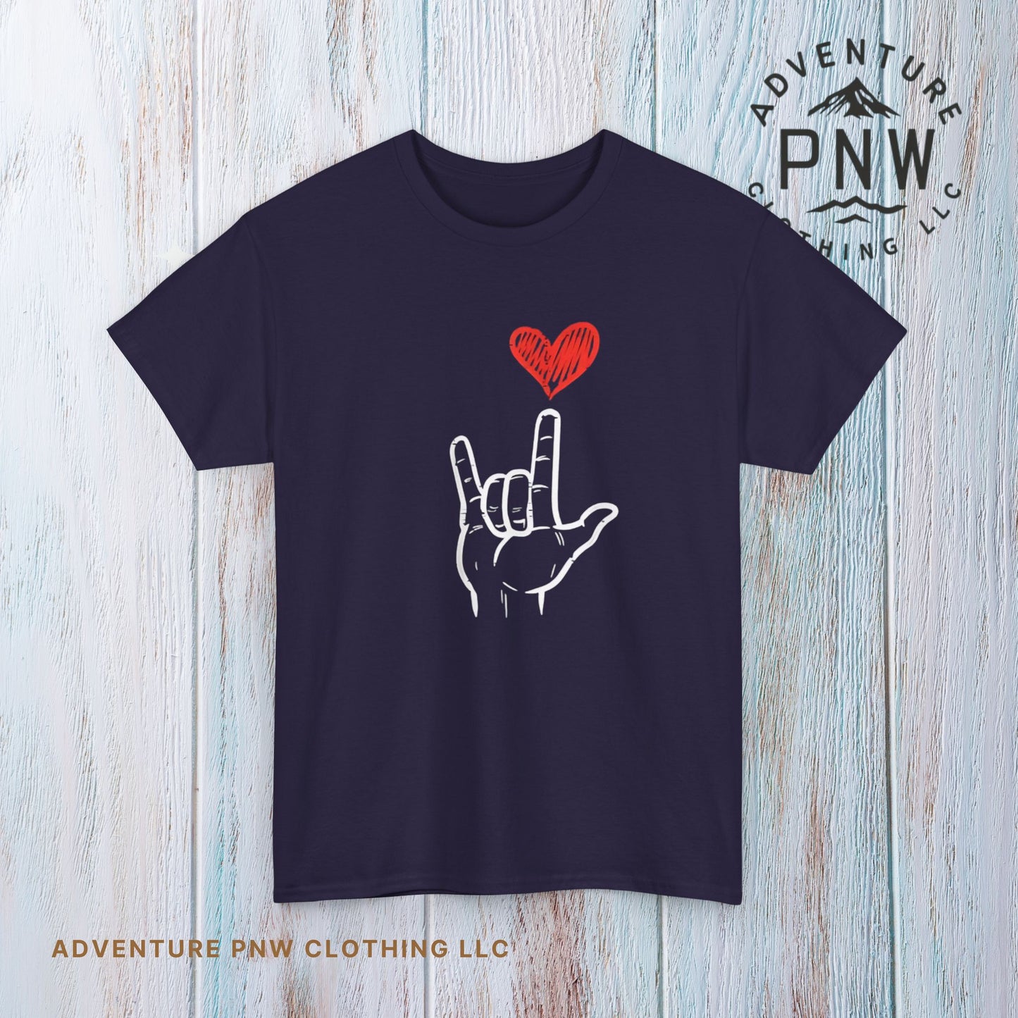 Valentines Day I Love You Hand Sign Heart Unisex T-Shirt, Gift for Him or Her, Valentines Tee, Love Gesture Graphic Tee, Romantic Shirt,