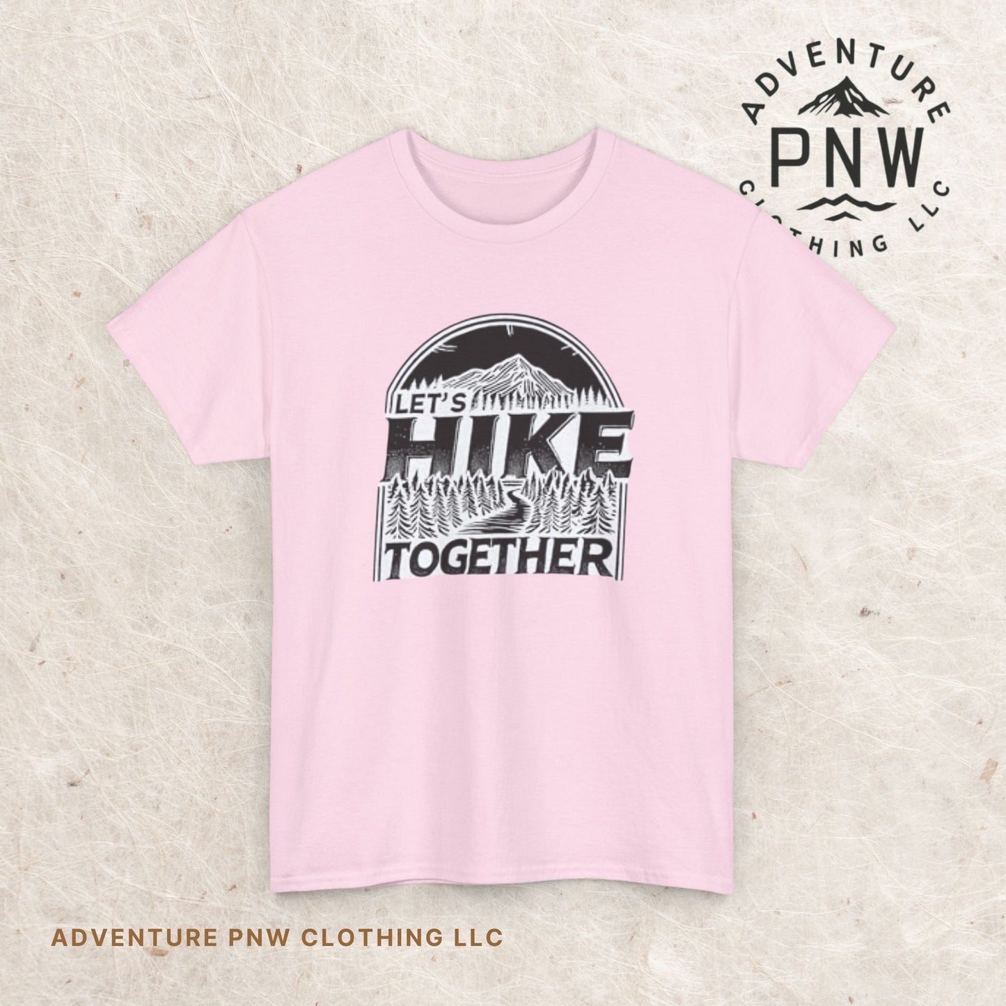 Let's Hike Together Unisex Tee, Adventure Outdoor Traveler Tshirt, Mountain Hiker Trail Shirt