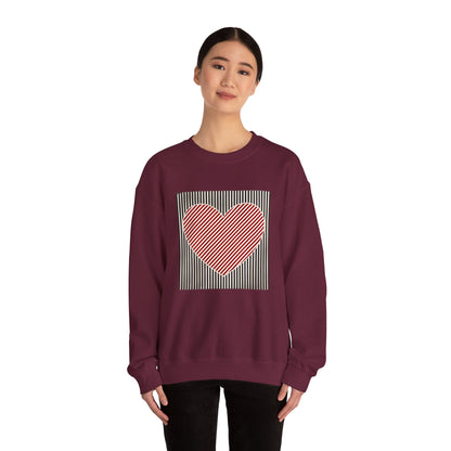 Retro Valentines Heart Sweatshirt, Cute Love, Womens Valentine, Teacher Mom Heart, Crewneck Sweatshirt, Gift for Her