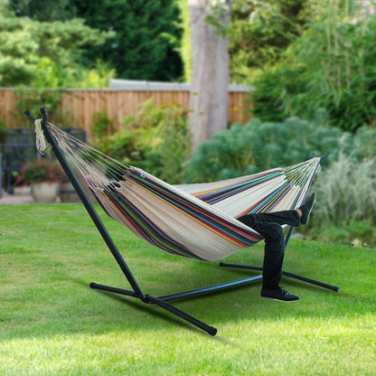 Canvas Camping Hammock | Double Widened Single Hammock Chair | 200kg Capacity