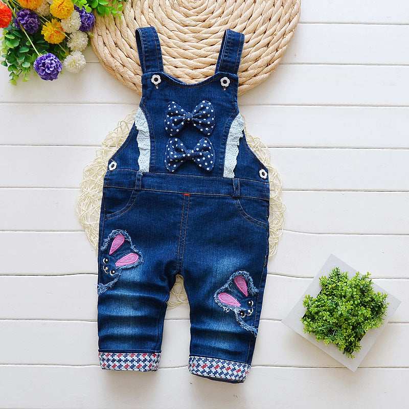 Bib Jeans for Infants and Toddlers | High-Waist Cotton Children's Overalls