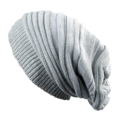 Two-color Melaleuca Pleated Warm Pullover Pile Hat