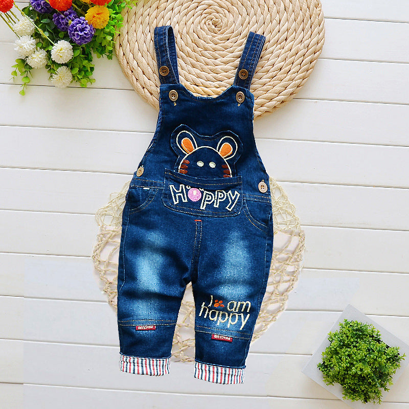 Bib Jeans for Infants and Toddlers | High-Waist Cotton Children's Overalls